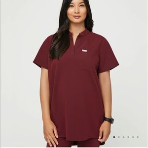Figs maternity scrub top